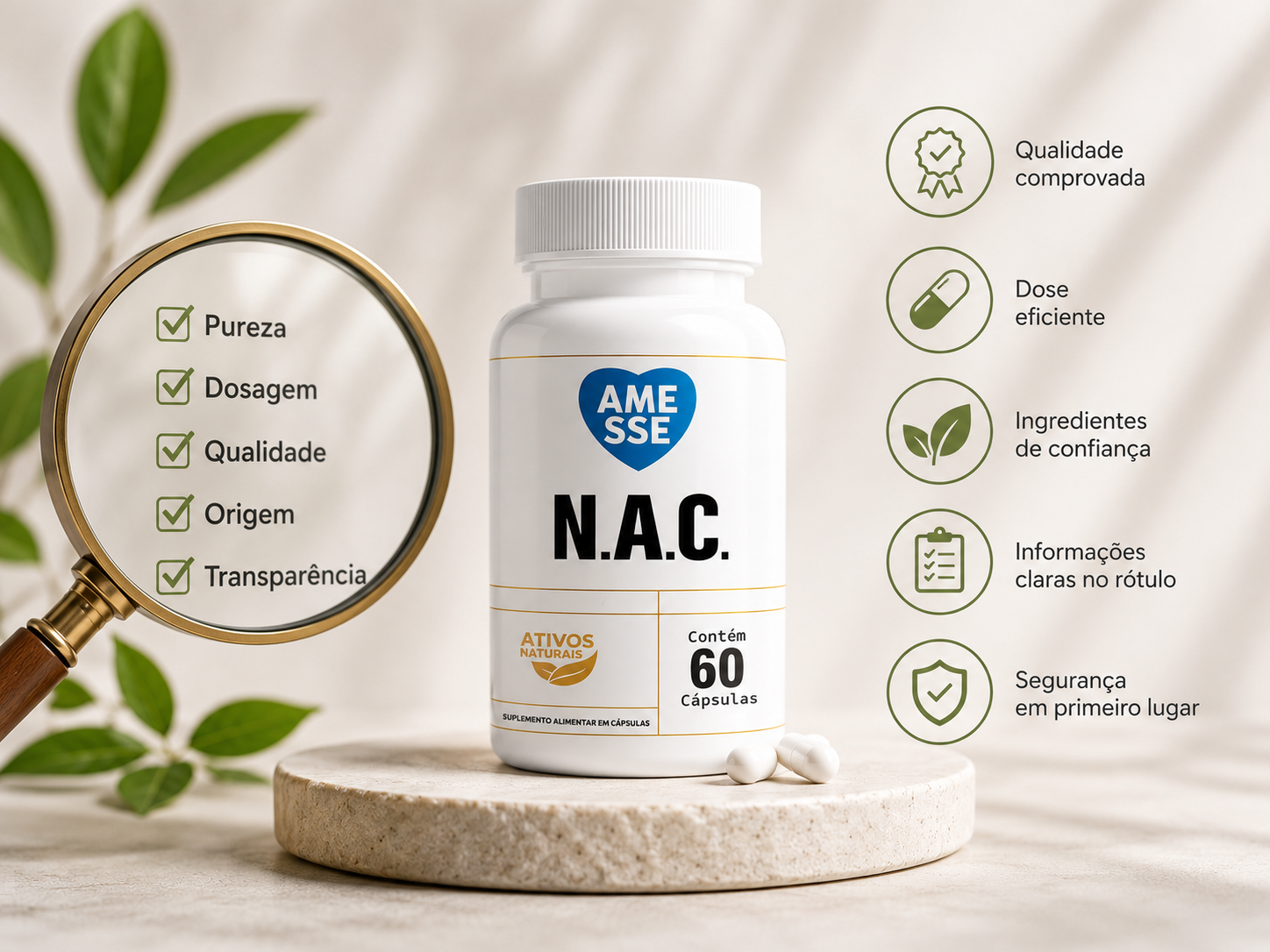 Como escolher um suplemento de NAC? Veja o que realmente importa antes de comprar