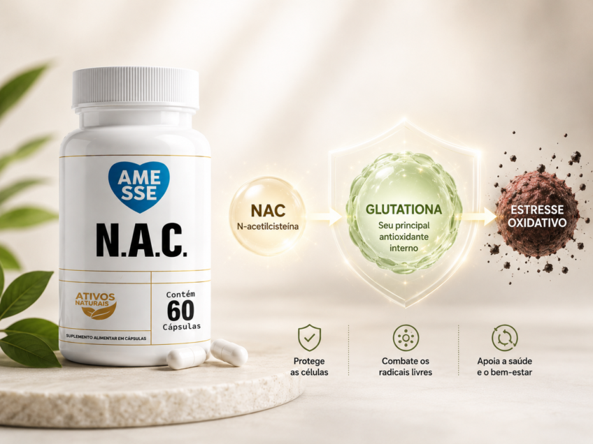 NAC é antioxidante? Entenda a relação com a glutationa e o estresse oxidativo