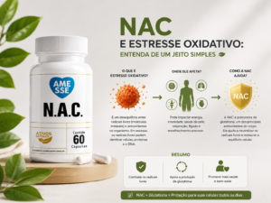 NAC e estresse oxidativo entenda de um jeito simples