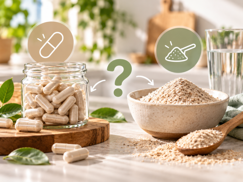 Psyllium em Cápsulas ou em Pó Qual Escolher